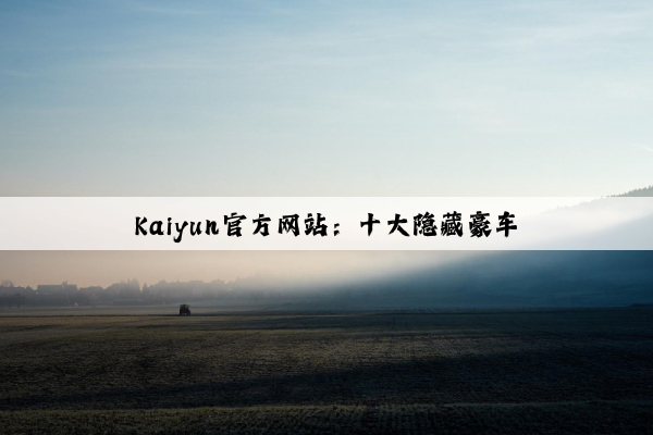 Kaiyun官方网站：十大隐藏豪车